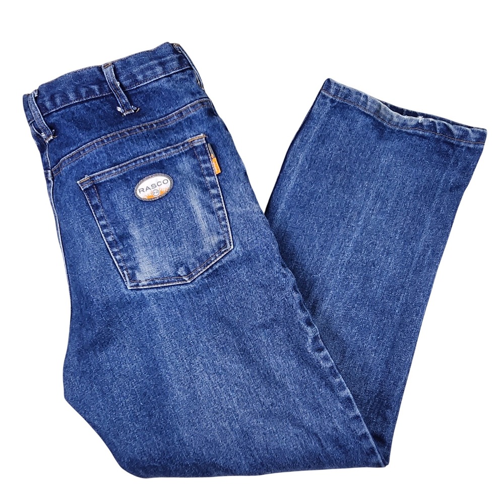 Rasco FR Flame Resistant Jeans Men 35x30 Blue Safety NFPA 2112 CAT2 Work JFR1210